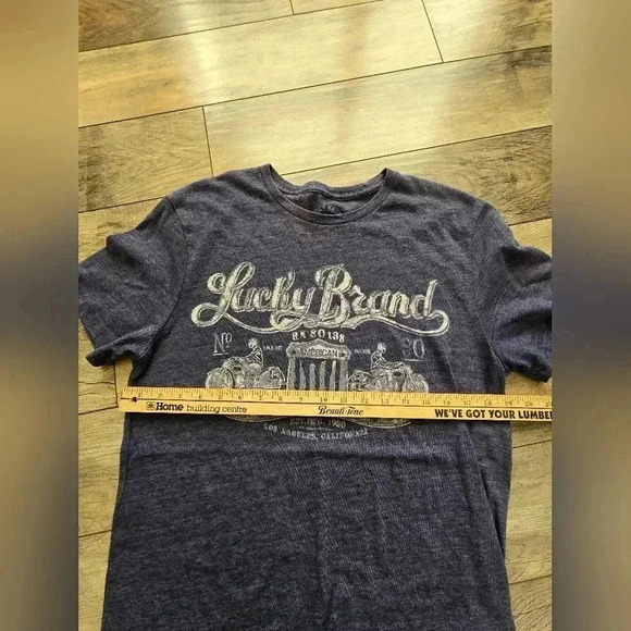 LUCKY BRAND mens blue medium tshirt - Picture 5 of 8